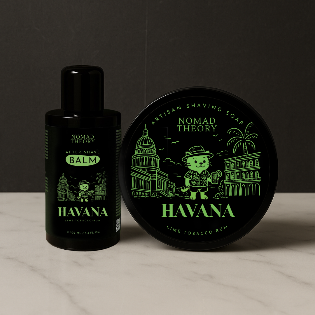 Nomad Theory HAVANA Aftershave Balm and Shaving Soap