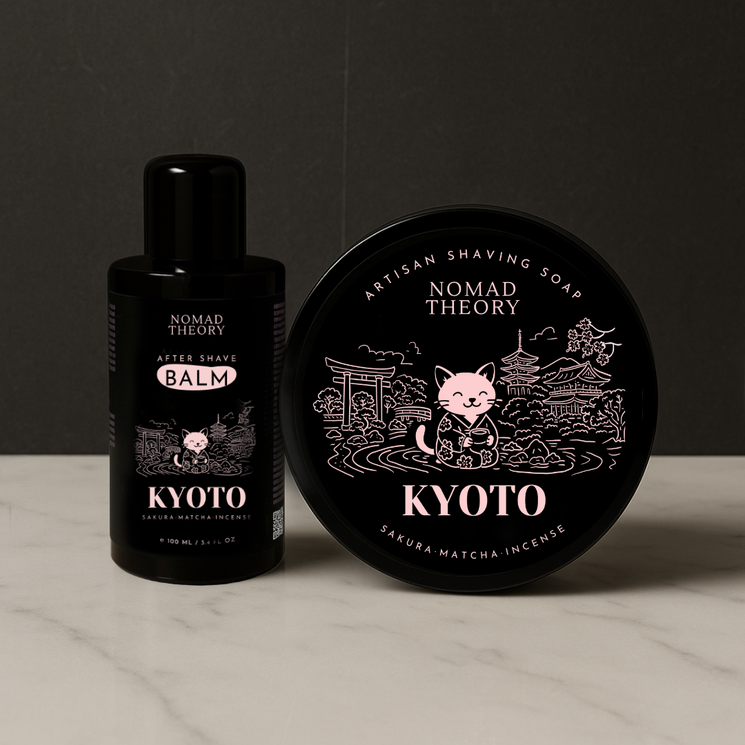 Nomad Theory KYOTO Aftershave Balm and Shaving Soap