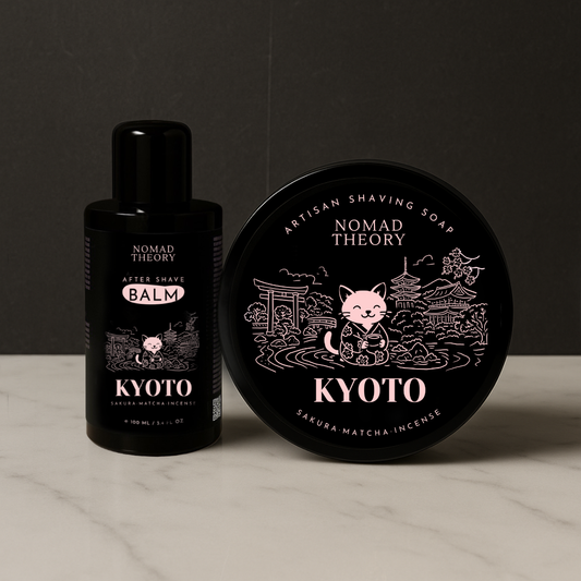 Nomad Theory KYOTO Aftershave Balm and Shaving Soap