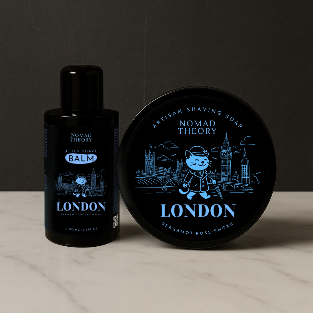 Nomad Theory LONDON Aftershave Balm and Shaving Soap