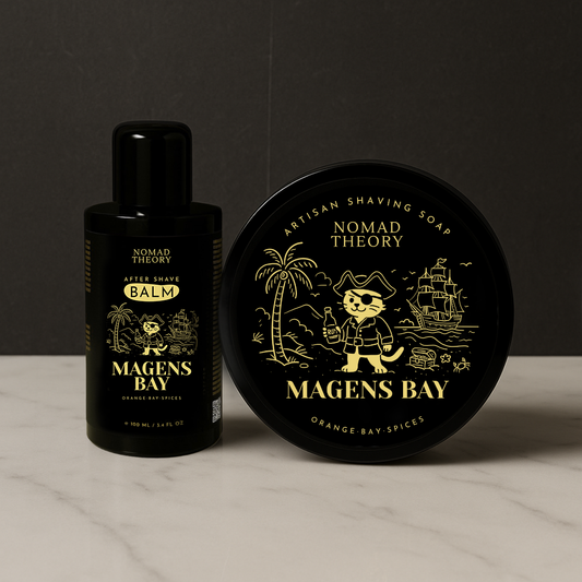 Nomad Theory MAGENS BAY Aftershave Balm and Shaving Soap