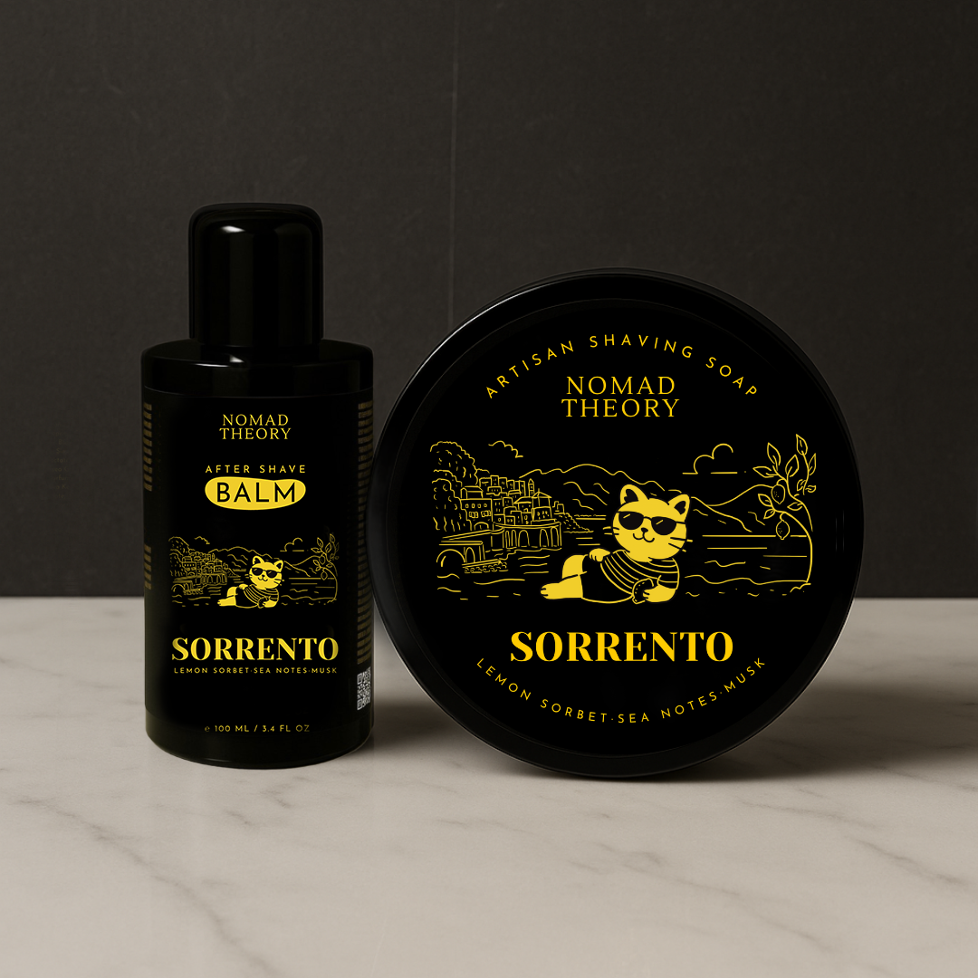 Nomad Theory SORRENTO Aftershave Balm and Shaving Soap