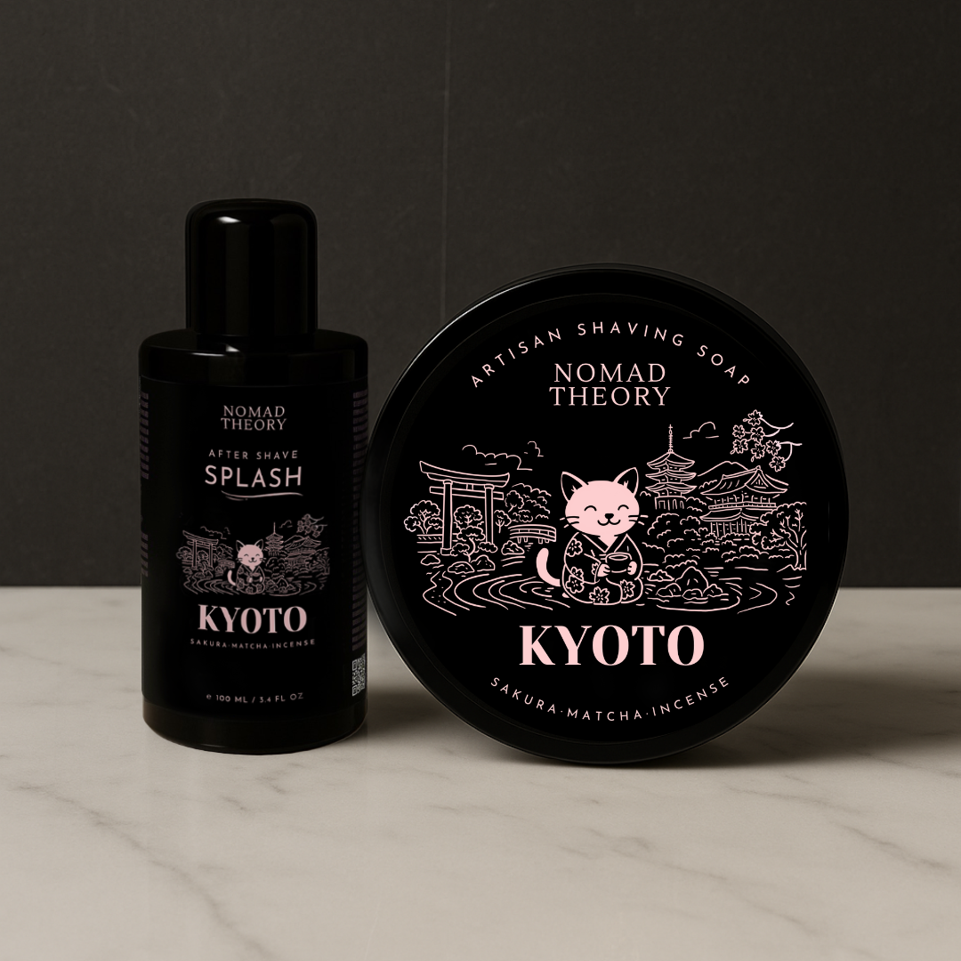 Nomad Theory KYOTO Aftershave Splash and Shaving Soap