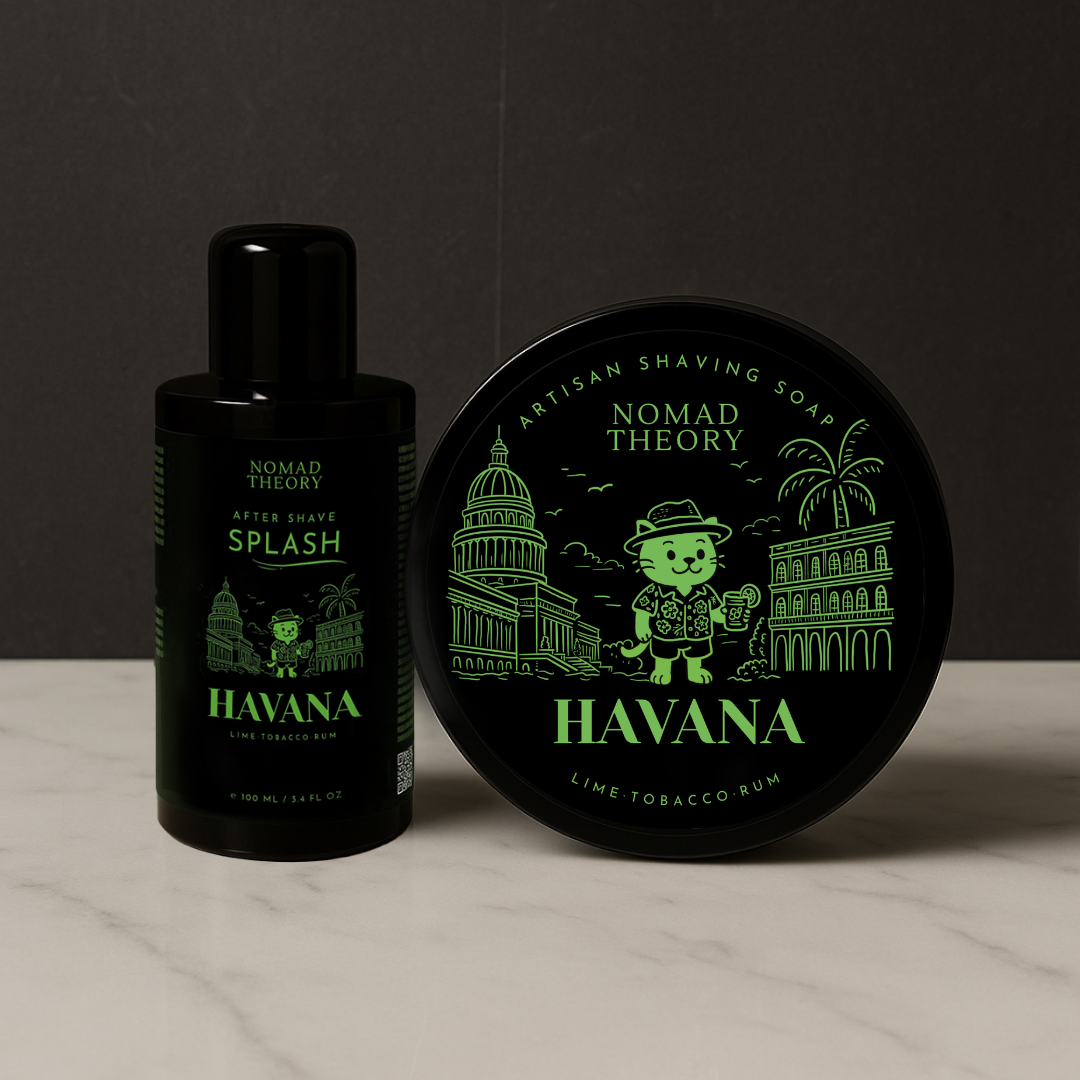 Nomad Theory HAVANA Aftershave Splash and Shaving Soap