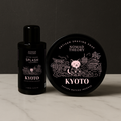 Nomad Theory KYOTO Aftershave Splash and Shaving Soap