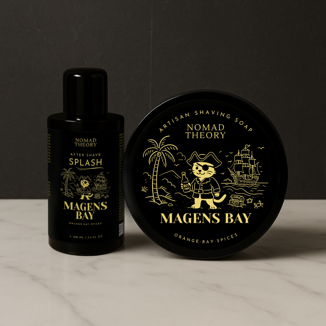 Nomad Theory MAGENS BAY Aftershave Splash and Shaving Soap