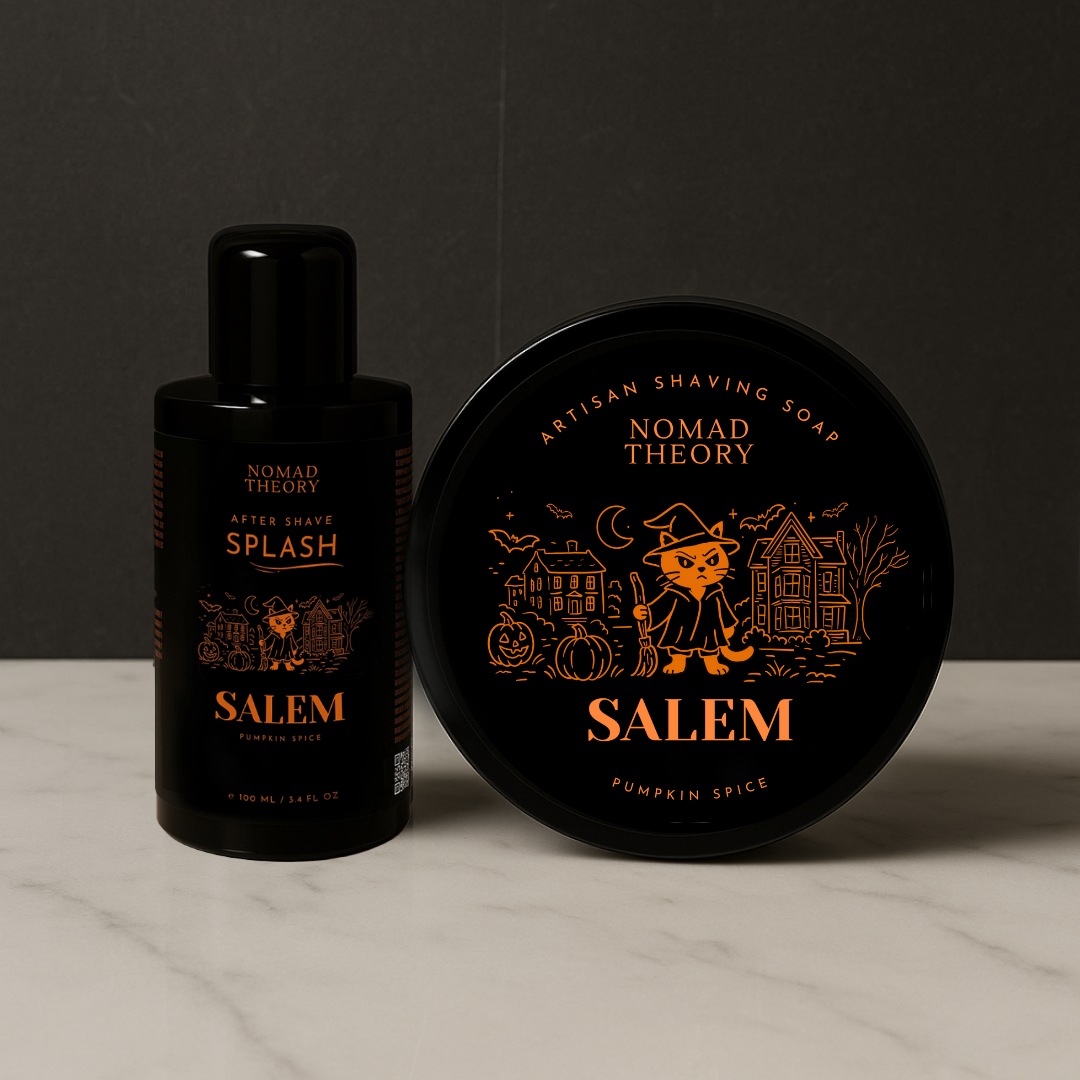 Nomad Theory SALEM Aftershave Splash and Shaving Soap