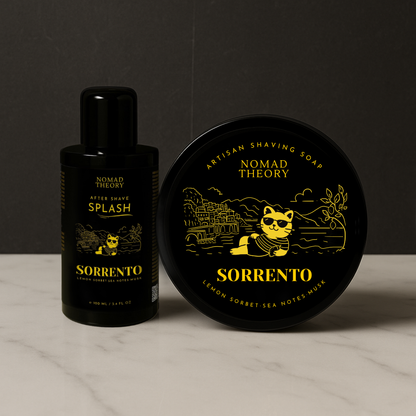 Nomad Theory SORRENTO Aftershave Splash and Shaving Soap