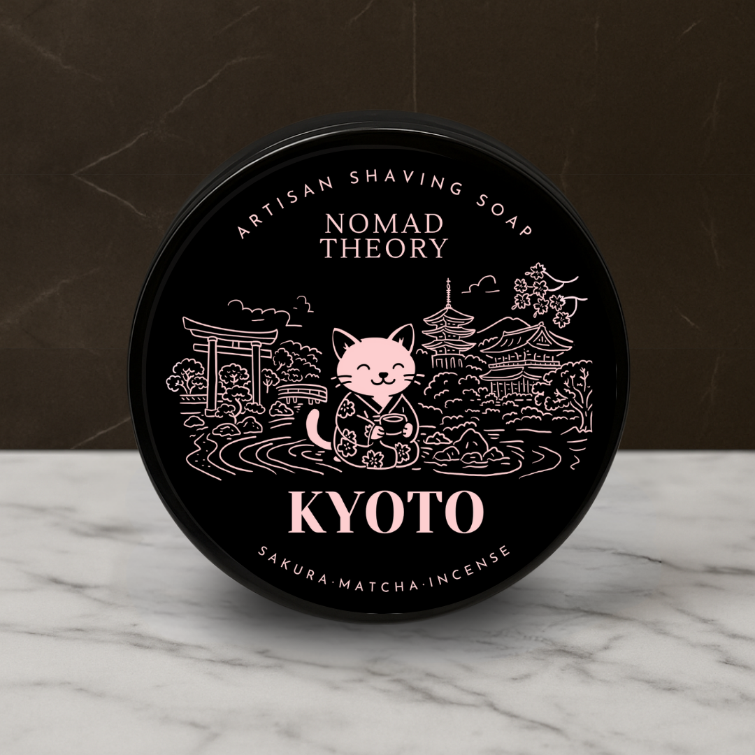 Nomad Theory Kyoto Shaving Soap Regular Size Front Label