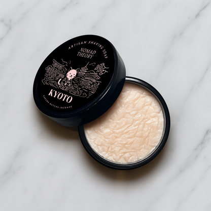 Nomad Theory KYOTO Shaving Soap Open Jar