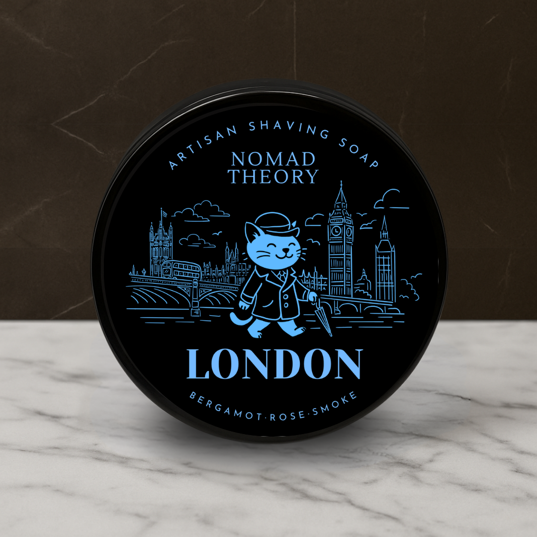 Nomad Theory London Shaving Soap Regular Size Front Label