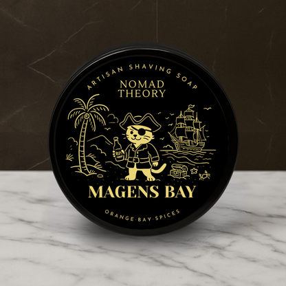 Nomad Theory Magens Bay Shaving Soap Regular Size Front Label